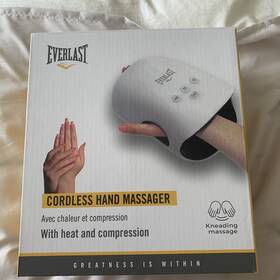 Everlast 198018205736 Cordless Hand Massager With Heat And Compression Kneading