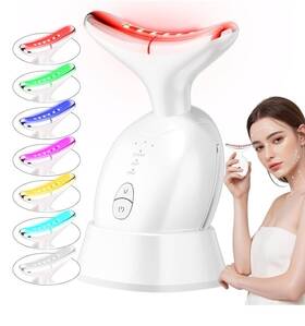 Falubs 744110437461 Facial Massager 7 In 1 Microcurrent Massage For Face And Neck Skin Care