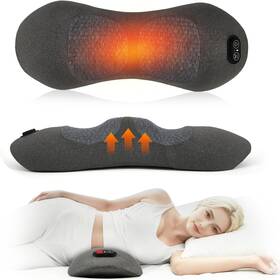 Famkcy 738628372956 3 In 1rechargeable Electric Lumbar Support Pillow Vibration Heating And Tract