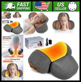 Famkcy Mq2503 Cordless Electric Neck Massager Pillow With Heat And Deep Tissue Massage