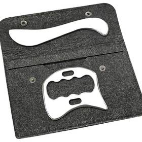 22102502 Feelfree Sport Stainless Steel Gua Sha Scraping Massage Tool-muscle Scraper - 2 Pcs Silver