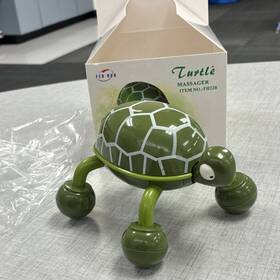 Fh228 Fen Hua Turtle Massager Handheld Manual Rolling Body 4-head Green
