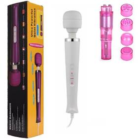 Finever 768399622226 White Big Massage Power Massager Tool Electric Foot Neck Back Hand Leg Arm S