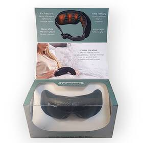 Firsthealth 643620024027 Eye Massager Heat Music 5 Modes Strain Dark Circles Compress Improve Sleep