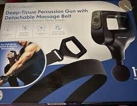 Firsthealth 643620040317 Deep-tissue Percussion Gun With Detachable Massage Belt 16 Piece Set