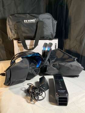 Ft-076a Fit King Black Circulation Air Compression Leg Massager With Heat