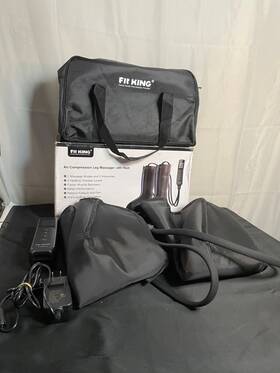Ft-081a Fit King Black 3 Massage Modes Air Compression Leg Massager With Heat