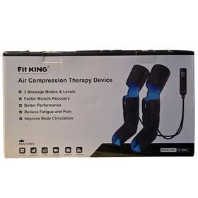 Ft-099a Fit King Air Compression Leg Massager With Heat Black New In Box