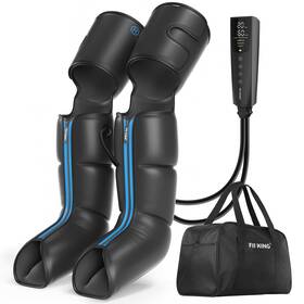 Fit King Ft-119a Rechargeable Leg And Foot Massager - Cordless Air Compression Black