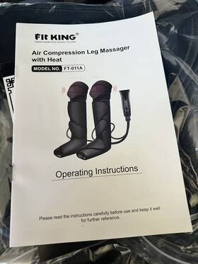 Fit King Ft011a Air Compression Leg Massager With Heat Ft-011a