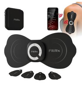 Fitrx 081809597537 Wireless Tens Massager Rechargeable Muscle Stimulator With App Control