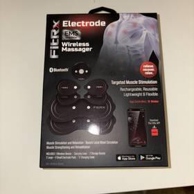 7772wm-2 Fitrx Electrode Wireless Massager - Rechargeable Targeted Muscle Stimulator