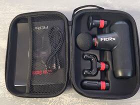 Fitrx 841351181150 Max Mini Massager Usb-c Rechargeable Brushless Motor 4 Attachments Speed