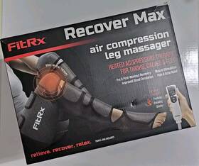 Fitrx 841351181198 Recover Max Leg Compression Foot Massager Shiatsu Heat