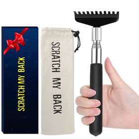 Flanker-l 824425253236 Oversized Portable Extendable Back Scratcher Upgraded Metal Stainless Steel