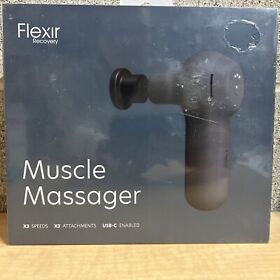 Flexir Recovery Muscle Massager X3 Speeds Attachments Usb-c Enabled New