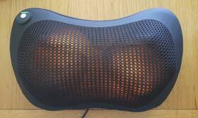 Flexworks 616043328140 Shiatsu Pillow Massager With Heat Deep Kneading Cushion