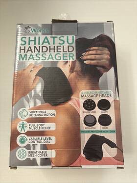 Flexworks 849813041226 Shiatsu Handheld Massager