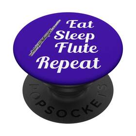 04v03dyx113us Flute T-shirts And Apparel Player Gift - Eat Sleep Repeat Blue