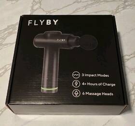 F2pro Flyby Deep Tissue Massage Gun Massager 5 Heads Needs Power Adapter