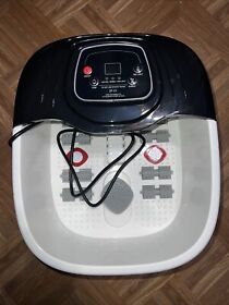 Sp-01 Foot Spa Bath Massager With Heat Epsom Salt Bubbles Vibration And Red Light