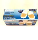 Foot Vibes Conair White Tan Suede Massaging Fleece-lined Slippers Mens Womens 0074108062307