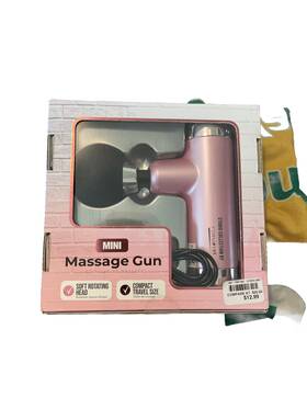 Formfit 195207020545 Mini Massage Gun Soft Rotating Head Usb Charging Cable Silver/ Pink