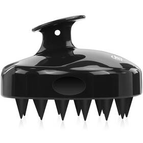 Fr-3001d-scalp-brush-si-bk Freatech Scalp Scrubber Massager Hair Growth Shower Shampoo Brush With Silicone