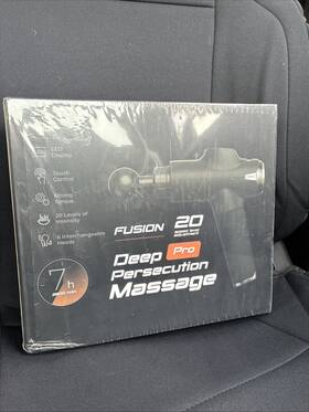 Fusion 195893405978 Pro Deep Muscle Percussion Massage Gun For Pain Relief 6 Heads Recharge