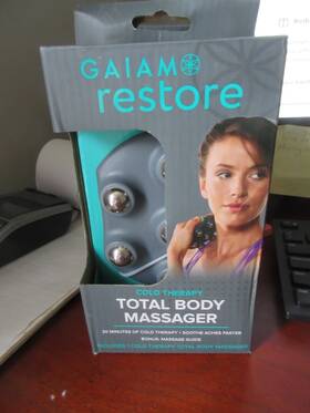 Gaiam 018713629258 Restore Total Body Massager Cold Therapy