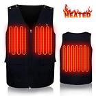 Gb-v-3in1 Global Vasion Electric Heated Vest Size Adjustable With Rechargeable Battery