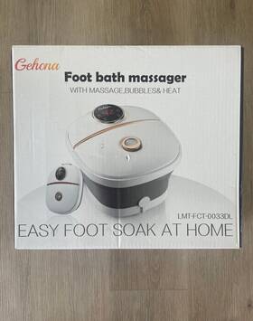 Lmt-fct-0033dl Gehona Foot Bath Massager Collapsible Black New Open Box