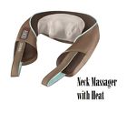 Generic Neck Heat Massager Homedics And Back Vibration Massage New Kneading Cushion 608042610166