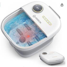 Gs-9000 Gideon Foot Spa Massager And Heated Bath Luxury Therapeutic With Lights An