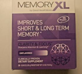 Great Healthworks-omega Xl 850039872259 Healthworks-memory Xl-improves Short And Long Term Memory-unflavored Packets