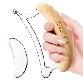 Gr01 Greenstalk 2 In 1 Stainless Steel Gua Sha Massage Tool Set For Muscle Relief Scr