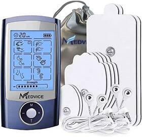 Mv950 Gurin Products Llc - Hpc 705353392320 Medvice Rechargeable Tens Unit Muscle Stimulator 2nd Gen 16 Modes And 8 Upgraded