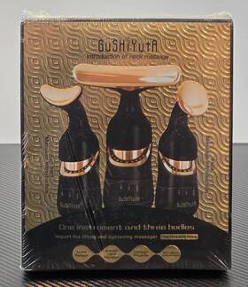 G310 Gushiyuta Electric Face Eye And Neck Massager 3-in-1 With Interchangeable Heads