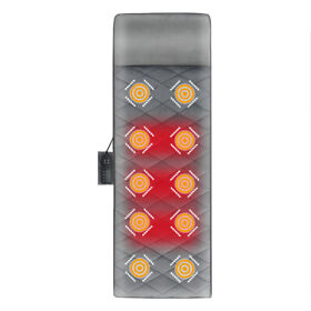 Gym06520 Gymax Foldable Massage Mat Full Body Massager With 10 Vibration Motors And 3
