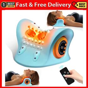 Gysien 744110634594 Hugterra Neck Massager 2025 And Shoulder Relaxer With Heat 3 Modes Porta