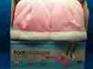 H-4354-82 Foot Massager Health Touch Pink Comfort Fabric Vibration Nib 889779000448