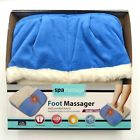 H-4354-8bu Spa Massage New Vibrating Foot Massager Slippers Plush Comfort Fabric