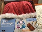 H-4354-9rd Health Touch Foot Massager Plush Soft Fabric With Vibration In