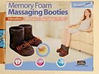 H-5081-6rd Health Touch Memory Foam Massaging Booties Black Womens Size Soothing