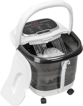 Fbd611bk H&b Luxuries Large Electric Foot Spa Bath Basin Massager Black With Heat And Massage Rollers