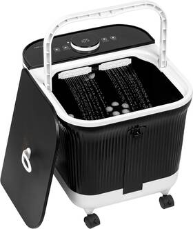 Fbd620abk H&b Luxuries Shiatsu Foot Spa Bath Basin Massager Black With Heat Massage Rollers And Jets