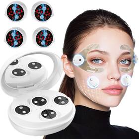 123066 Hailicare Facial Beauty Massager Device Red Light Therapy Led Eye Patches Reduce Wrinkles