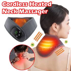 Xbl-8688d Hailicare Cordless Neck Heating Pad Heated Wrap Pain Relief With Vibration Massage Us