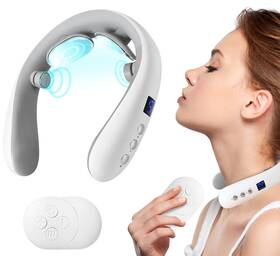 Nm-250616 Hanascar Neck Massager With Heat Portable Electric For Pain Relief Deep