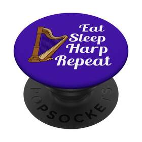 0h1e61yfp4zus Harp Funny T-shirts And Apparel Player Harpist Gift - Eat Sleep Repeat Blue